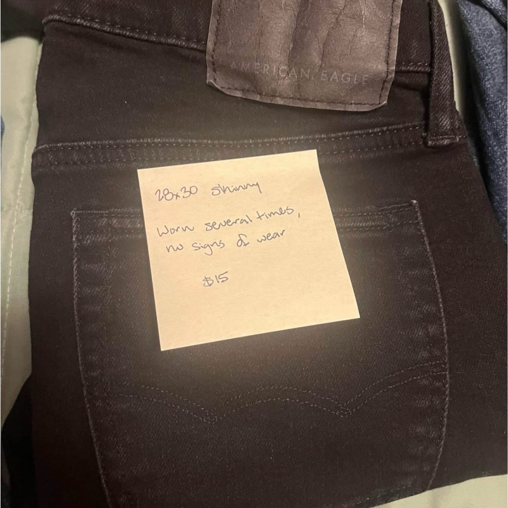 American Eagle Outfitters Men's Black Jeans